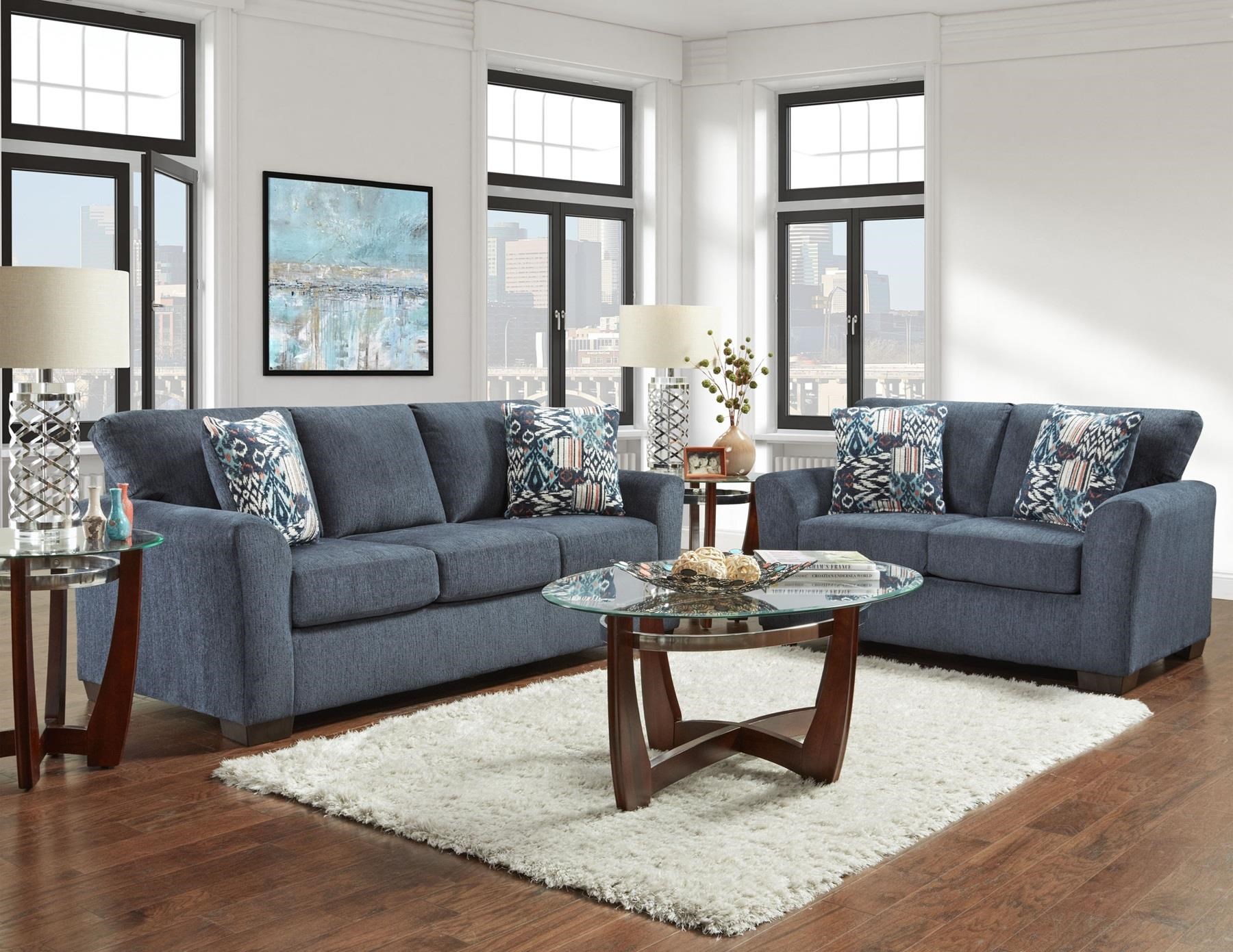 Navy three seater sofa store